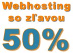Webhosting za polovicu